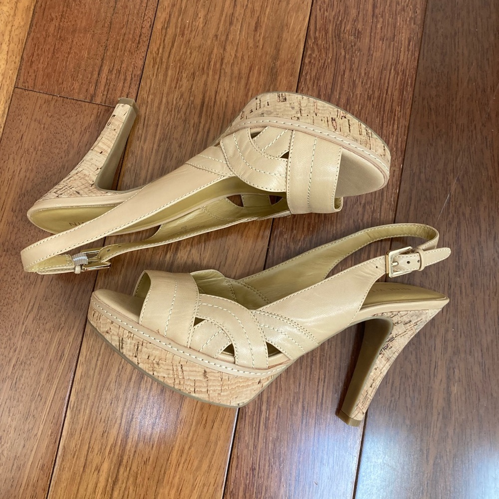 Nine West sling back heels size 8M